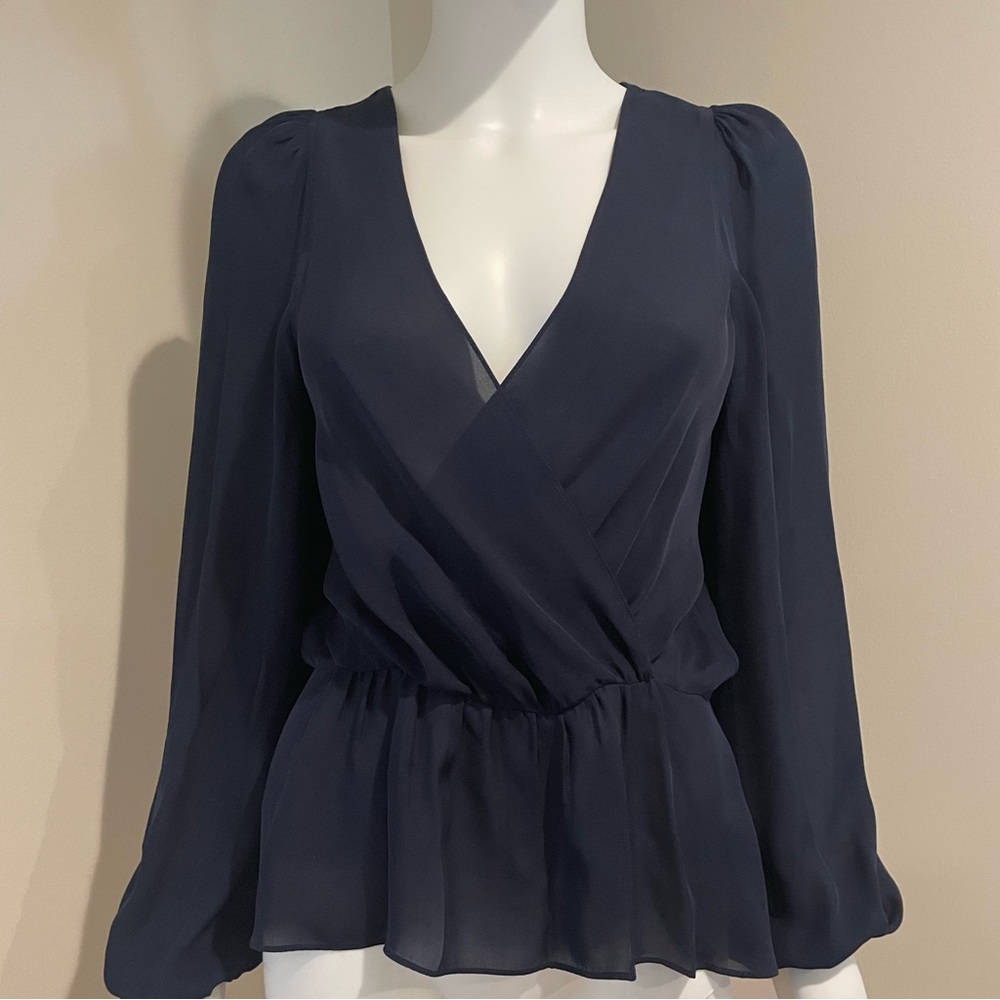 ALC Silk Wrap Blouse